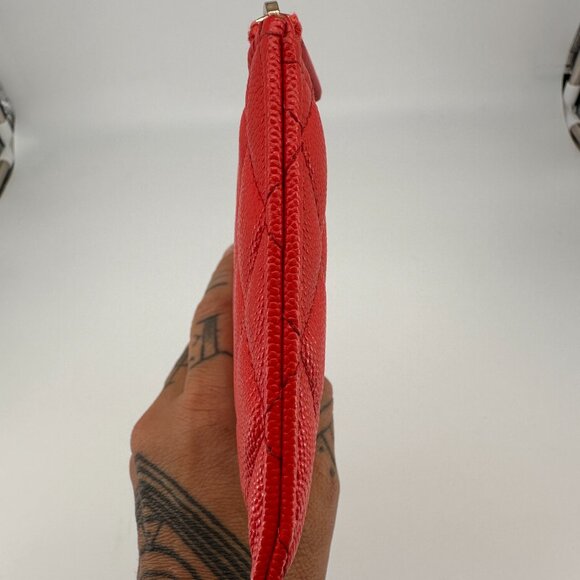 CHANEL Red Lambskin Wallet - Picture 3 of 6